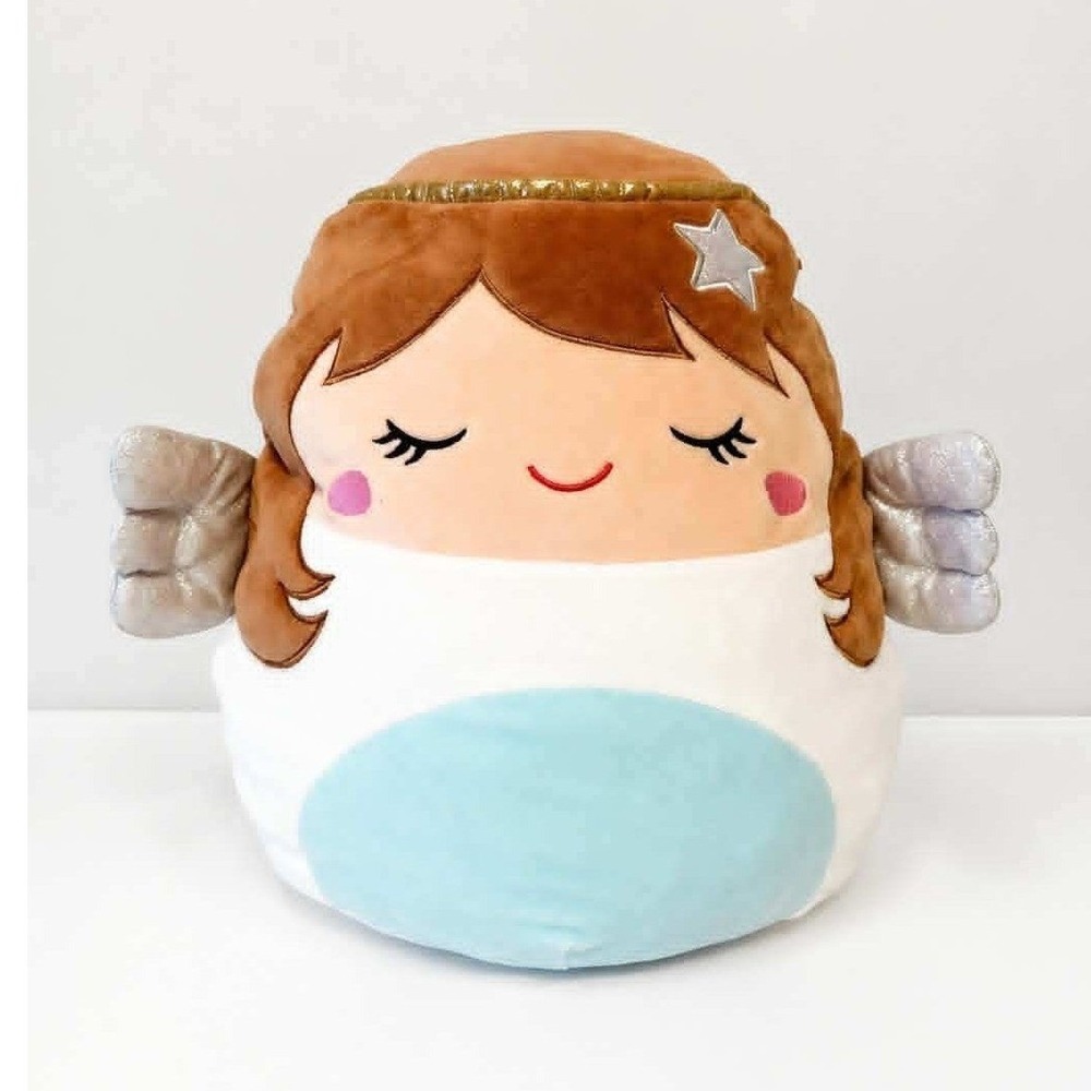 NWT Nicky Squishmallow Angel NWT 14" Christmas Squad Original Kellytoy Plush Toy